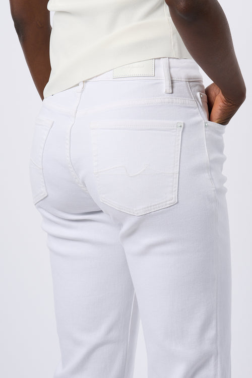 7 For All Mankind Jeans Calie Bianco Donna-2