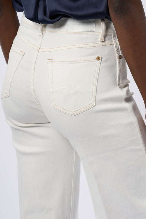 7 For All Mankind Jeans Lotta Bianco Donna-2