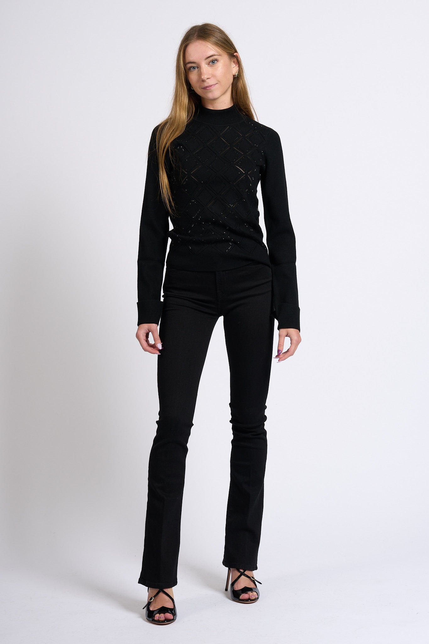 7 For All Mankind Jeans Soho Bootcut Nero Donna-4