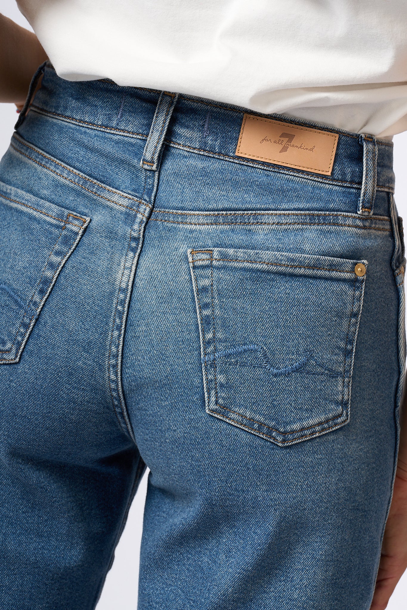 7 For All Mankind Lotta Luxe Vintage Medium Blue Women-5