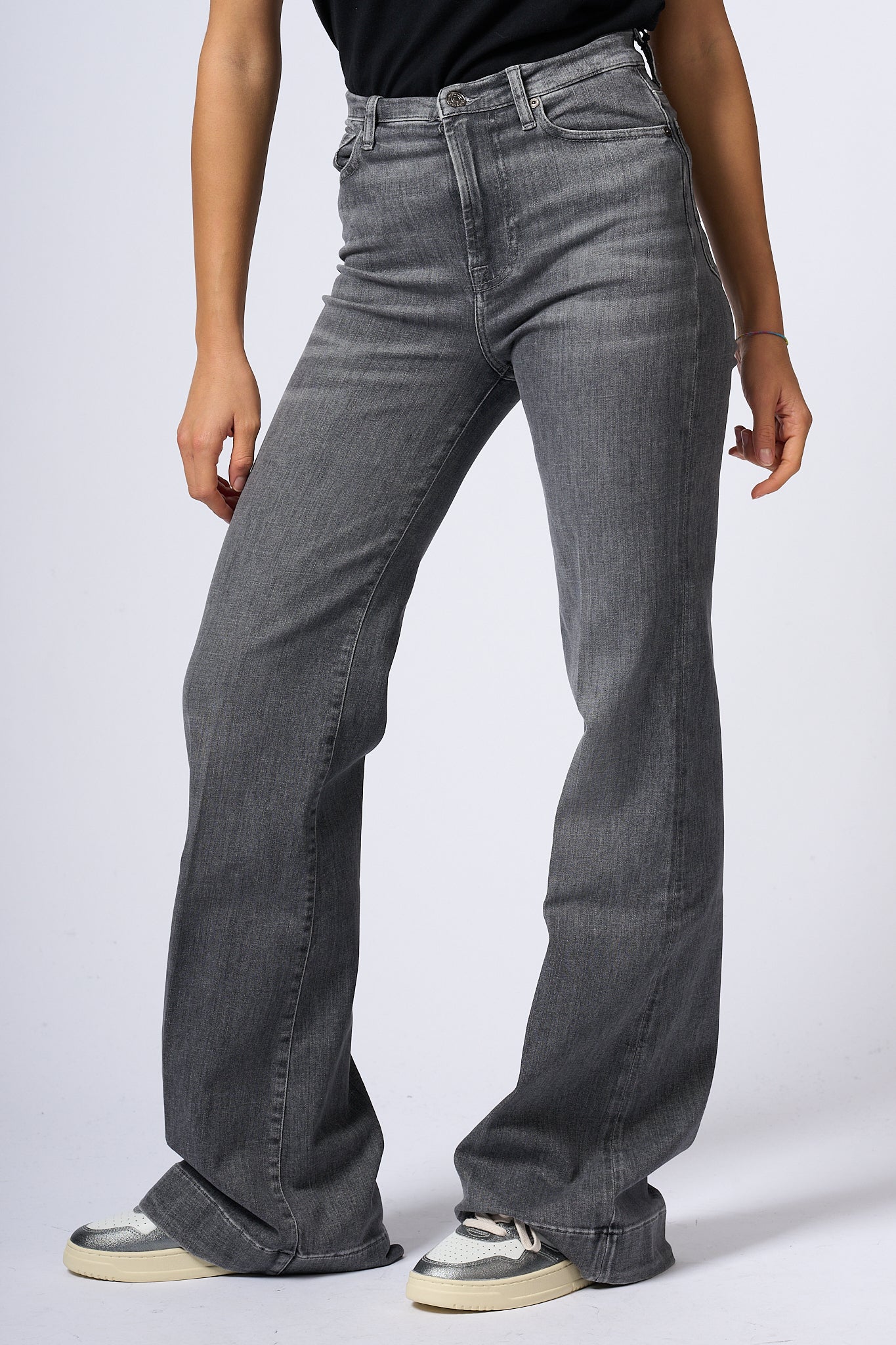 7 For All Mankind Modern Dojo Soho Grey Grigio Donna-1