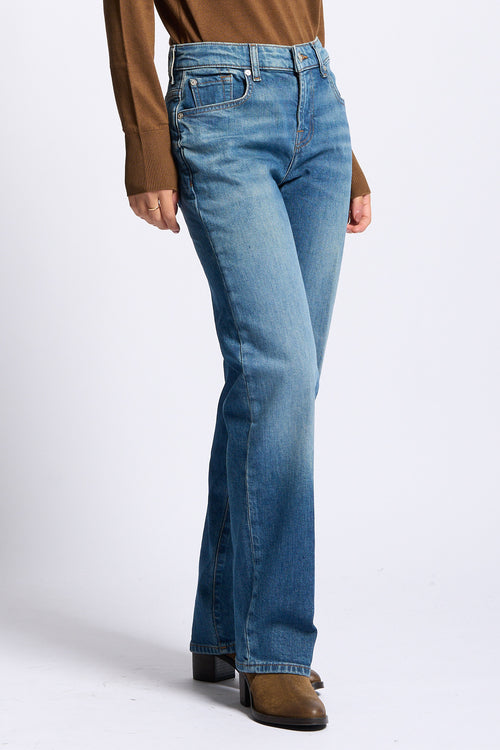 7 for all mankind Jeans Calie Straight donna denim blu-2