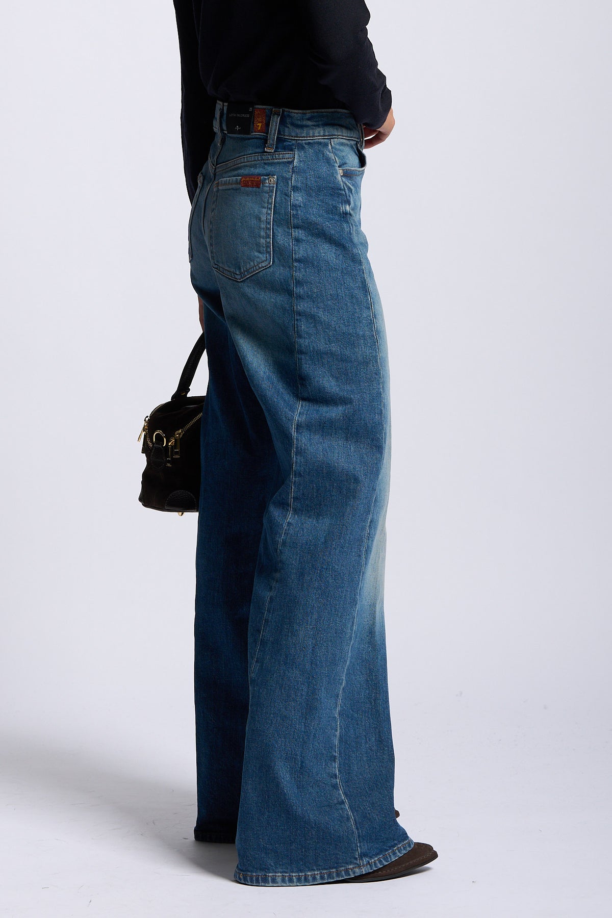 7 for all mankind Jeans Lotta Tailorless donna denim blu-4