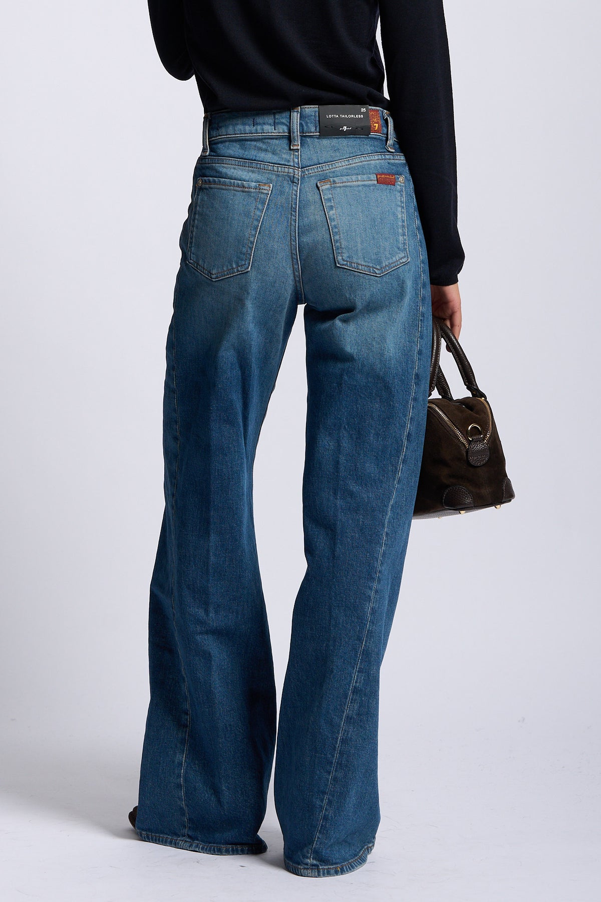 7 for all mankind Jeans Lotta Tailorless donna denim blu-5