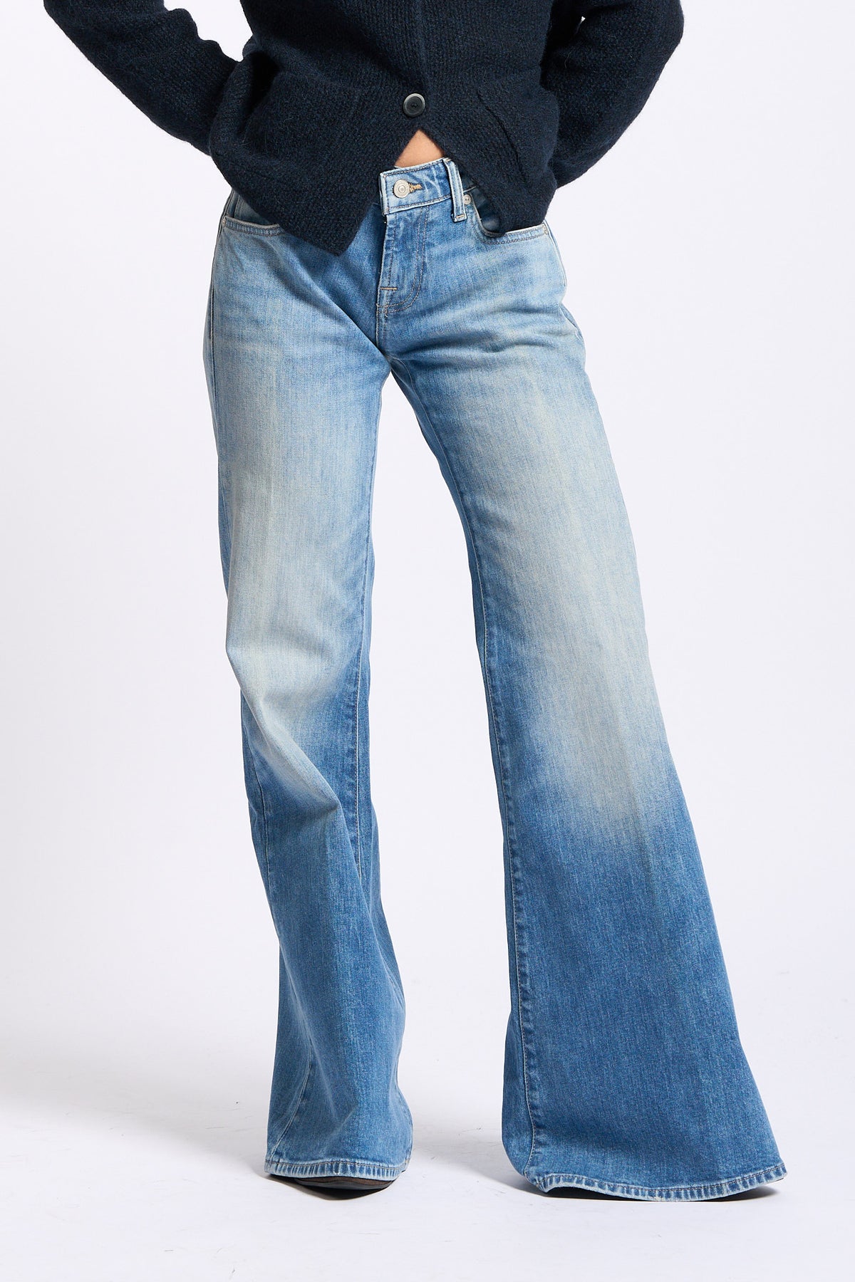 7 for all mankind Jeans donna Low Flare denim blu-3