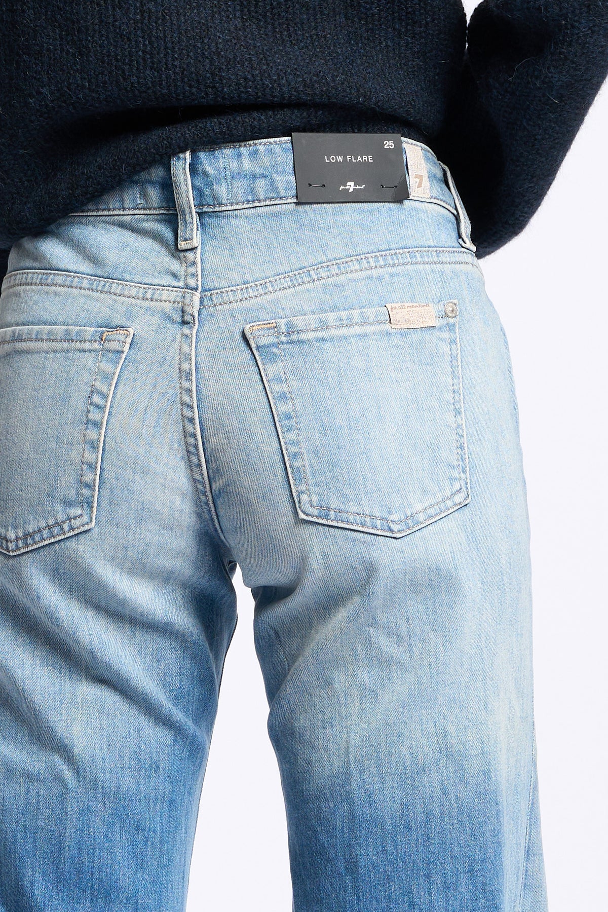 7 for all mankind Jeans donna Low Flare denim blu-6