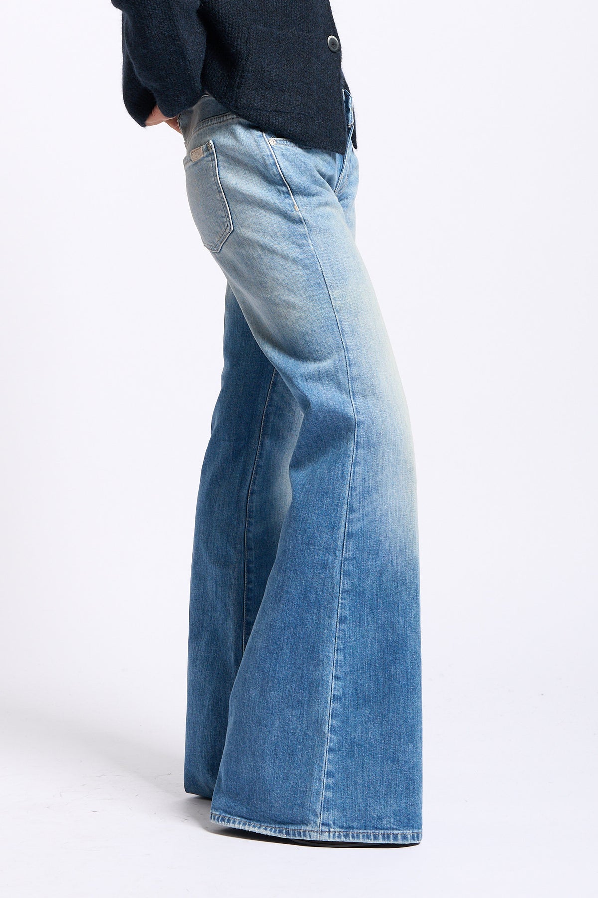7 for all mankind Jeans donna Low Flare denim blu-1