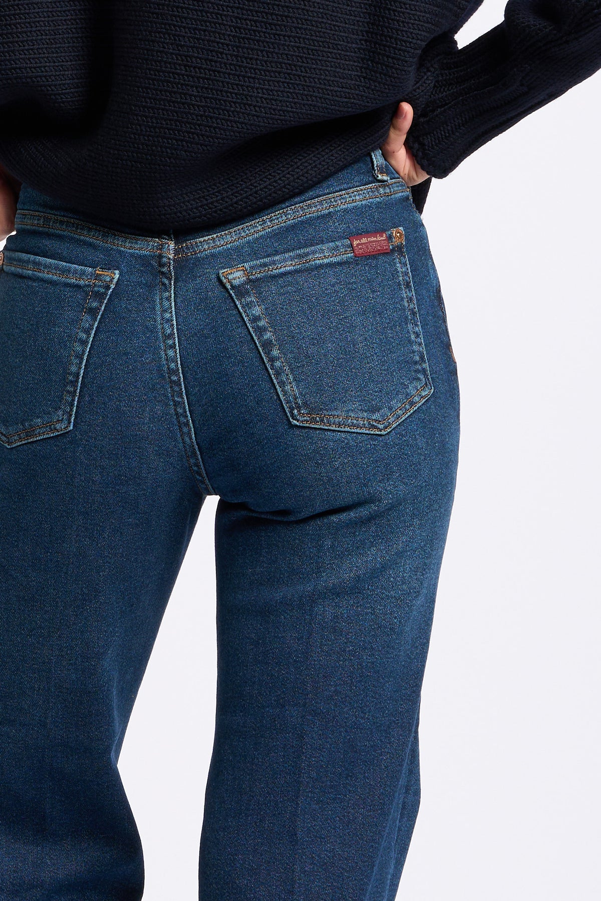 7 For All Mankind Jeans Modern Dojo donna denim Blue Vibe-4