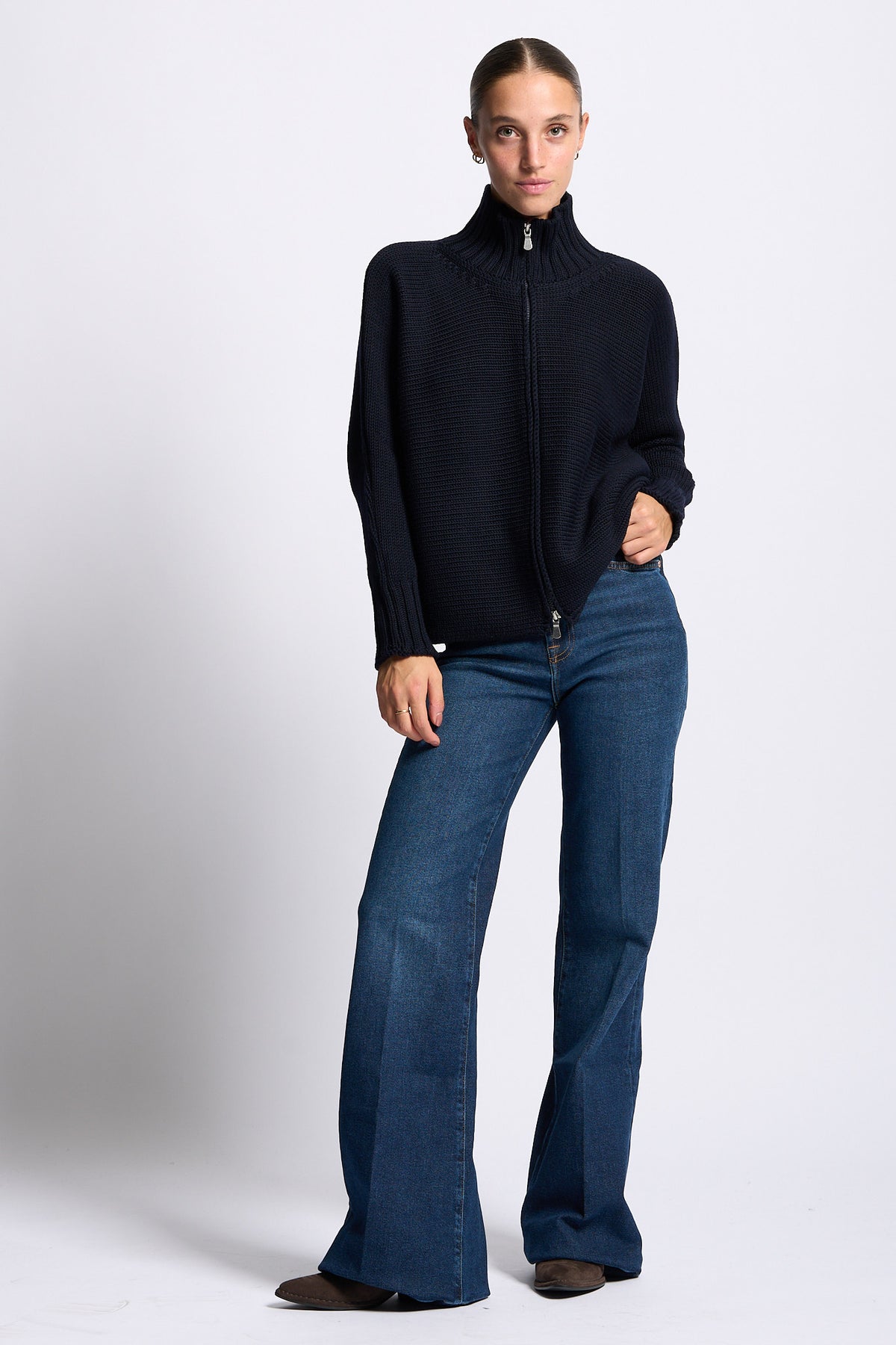 7 For All Mankind Jeans Modern Dojo donna denim Blue Vibe-5