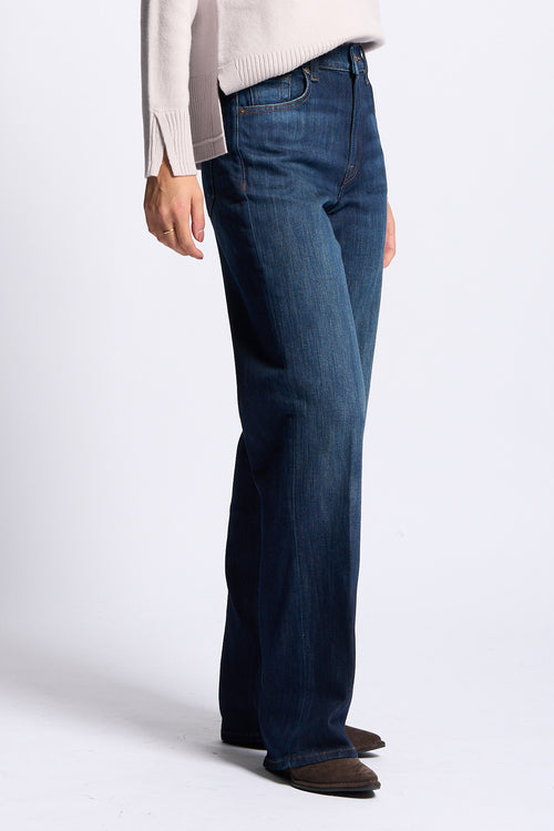 7 for all mankind Jeans Stovepipe Straight donna  blu scuro