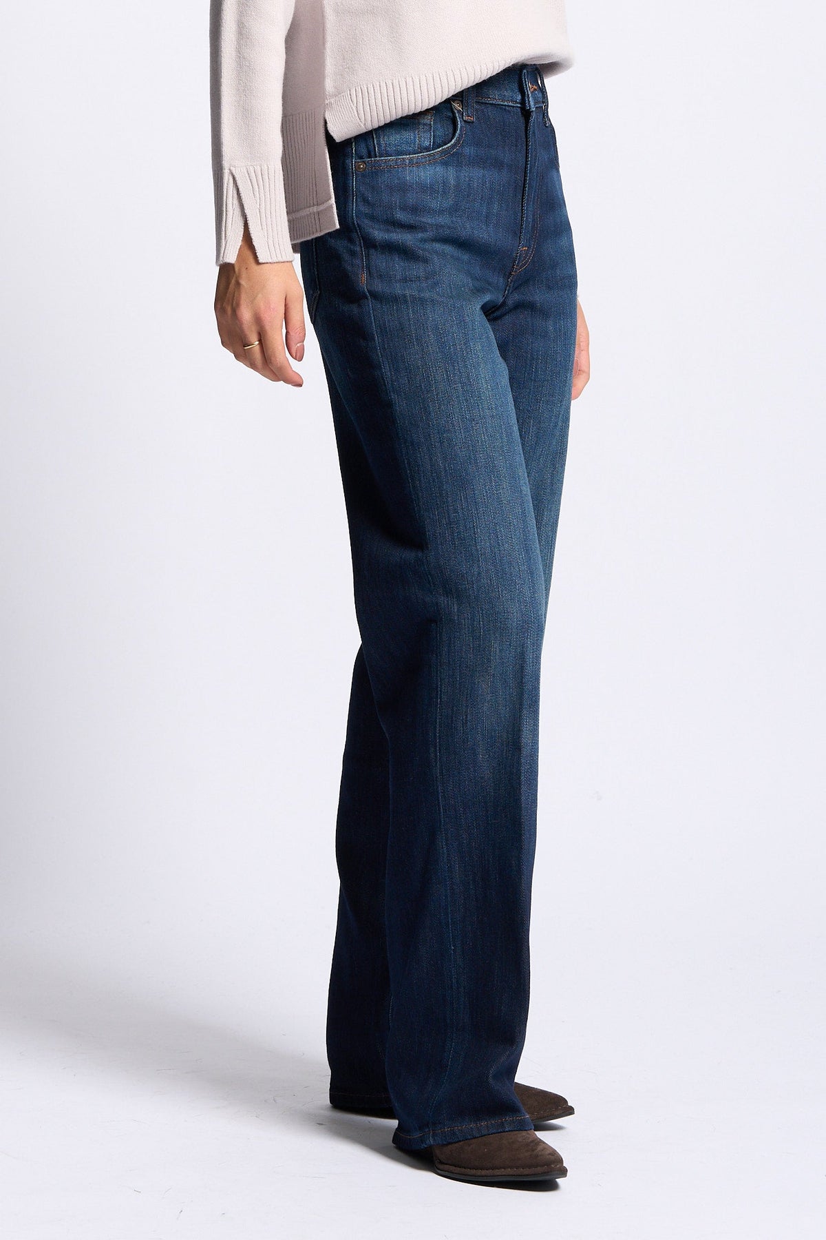 7 for all mankind Jeans Stovepipe Straight donna  blu scuro-7
