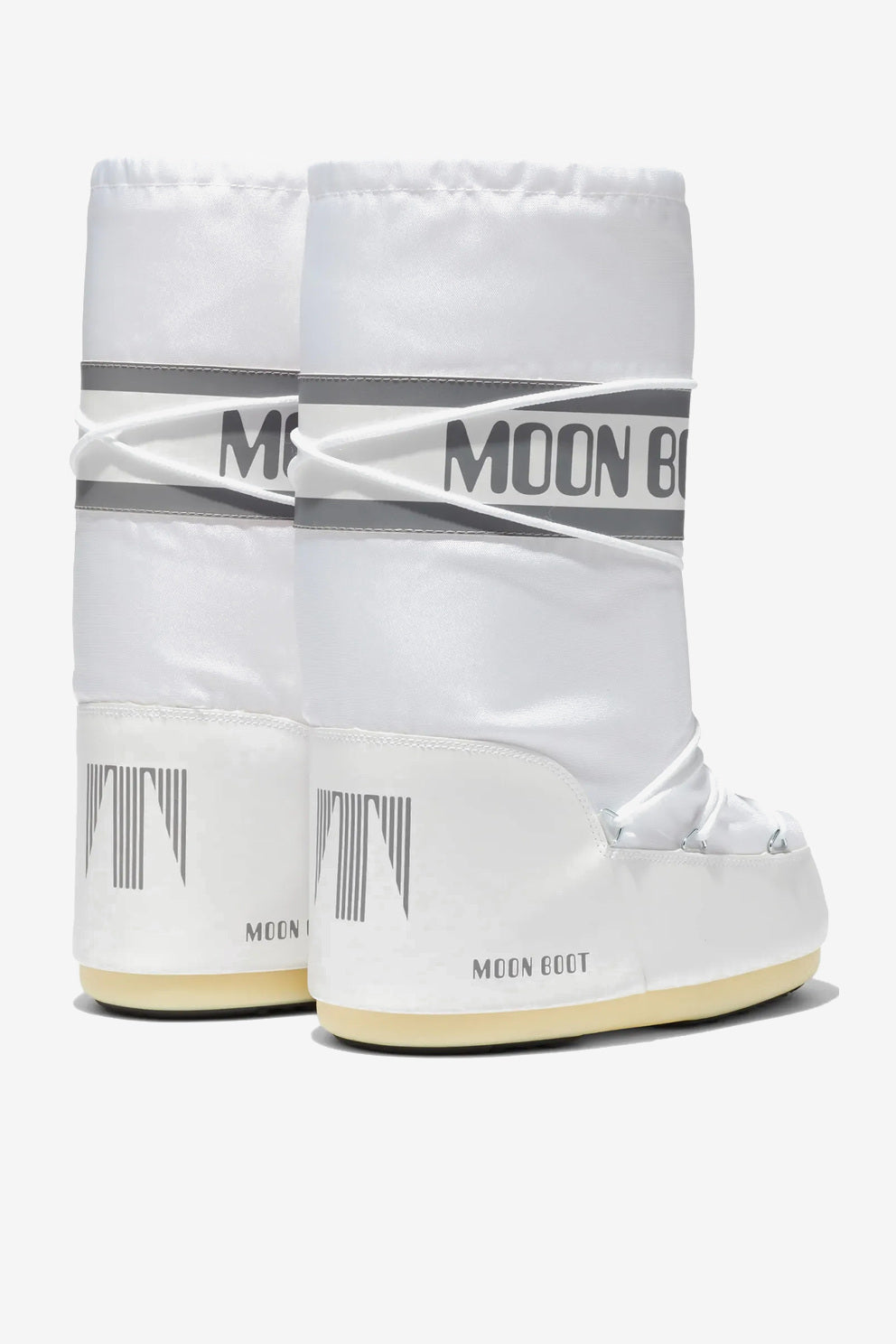 Moon Boot Doposci Icon Nylon imbottiti da donna bianchi-3