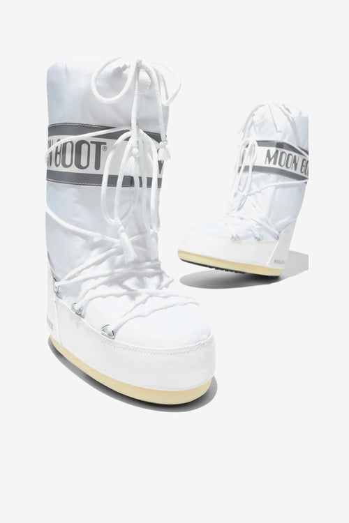 Moon Boot Doposci Icon Nylon imbottiti da donna bianchi-2