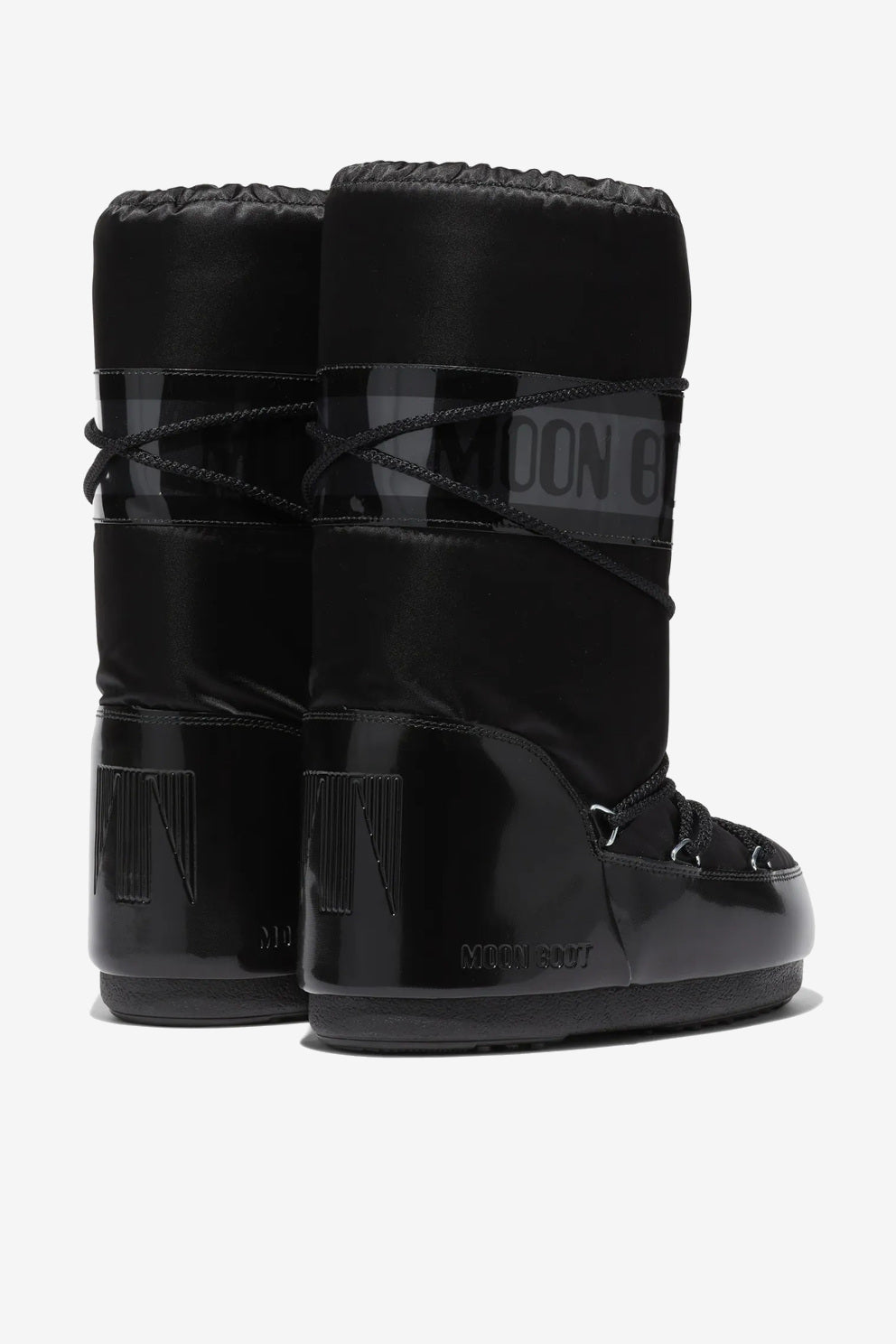 Moon Boot Doposci Icon Glance nero da donna in satin-4