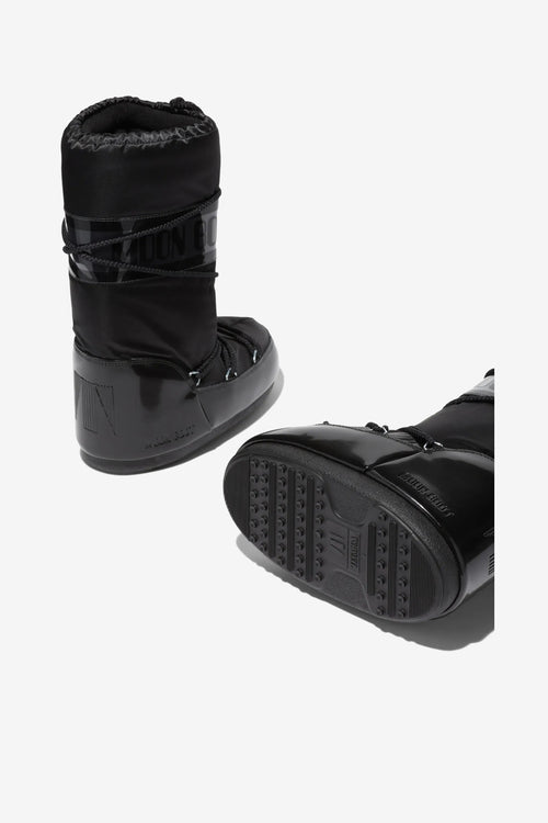 Moon Boot Doposci Icon Glance nero da donna in satin-2