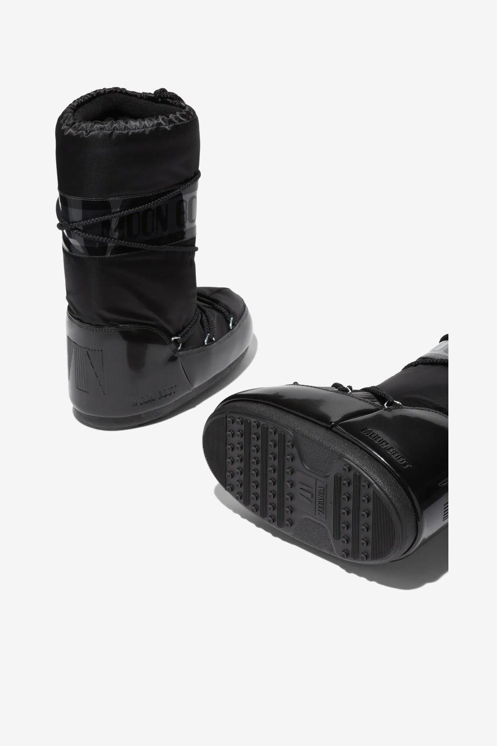 Moon Boot Doposci Icon Glance nero da donna in satin-2
