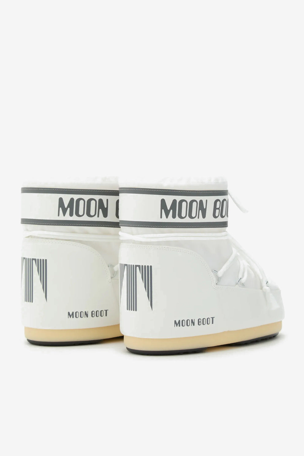 Moon Boot Doposci Icon Basso in Nylon Bianco da Donna-2