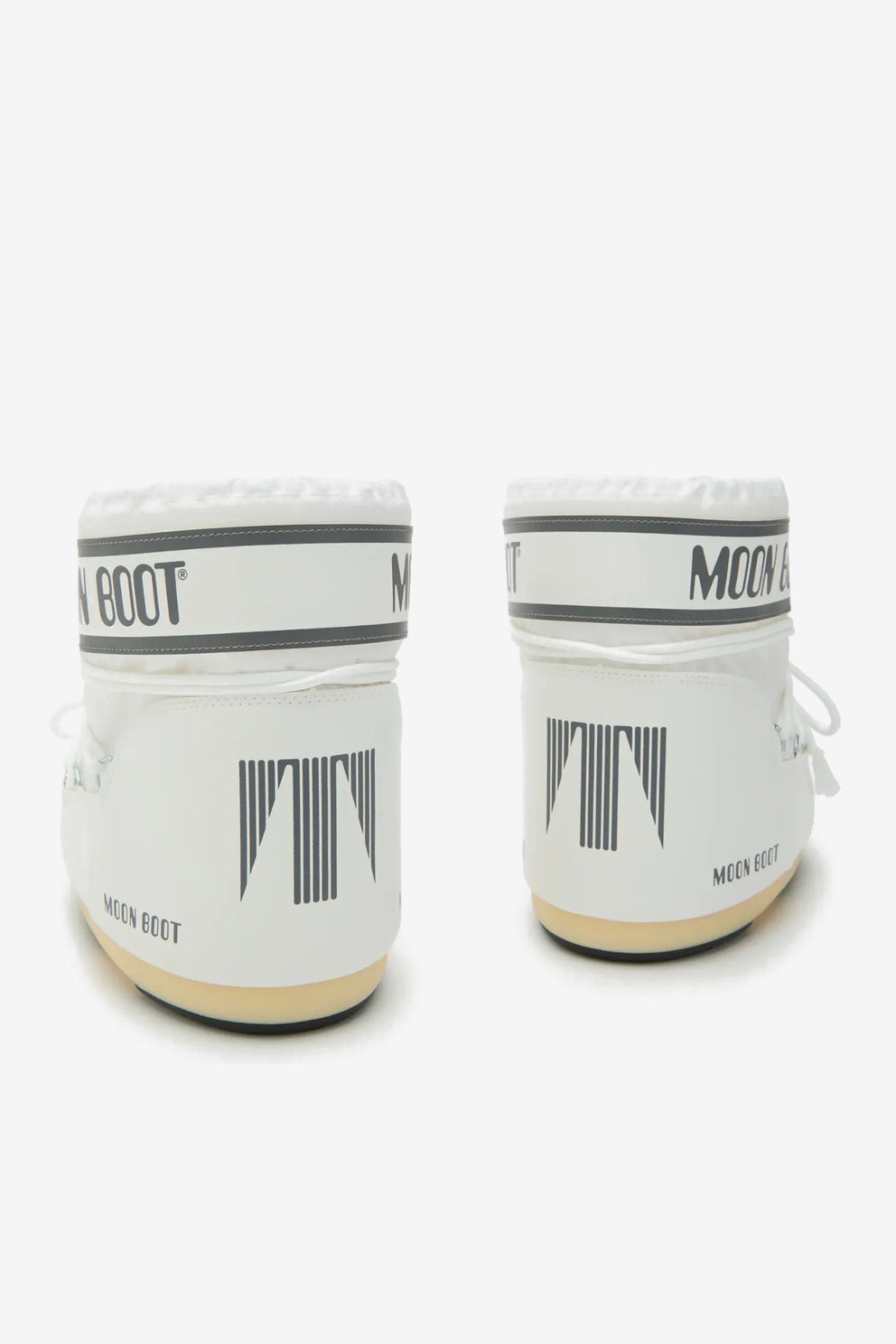 Moon Boot Doposci Icon Basso in Nylon Bianco da Donna-4
