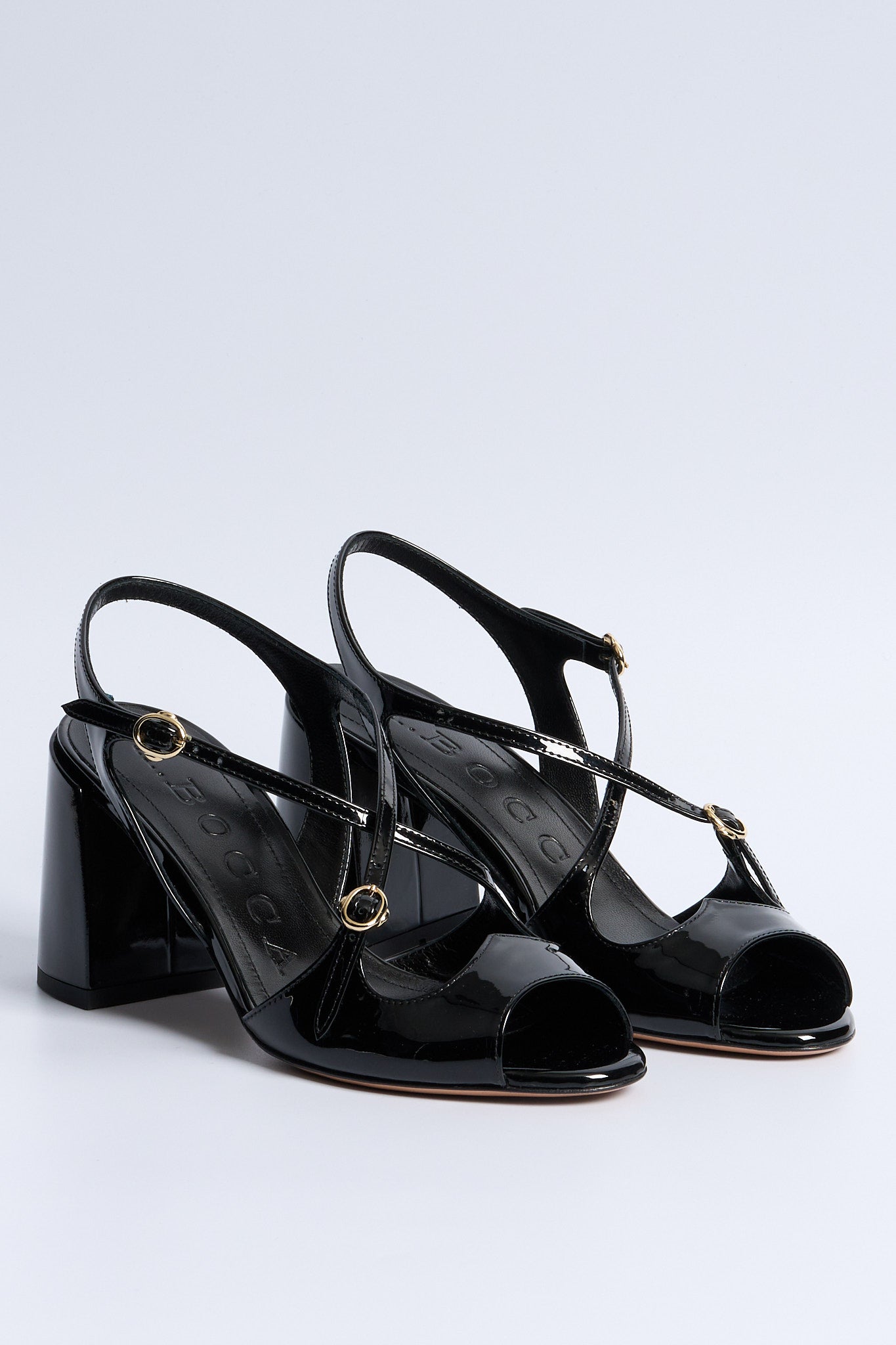 A.bocca Sandalo Tacco Nero Donna-3