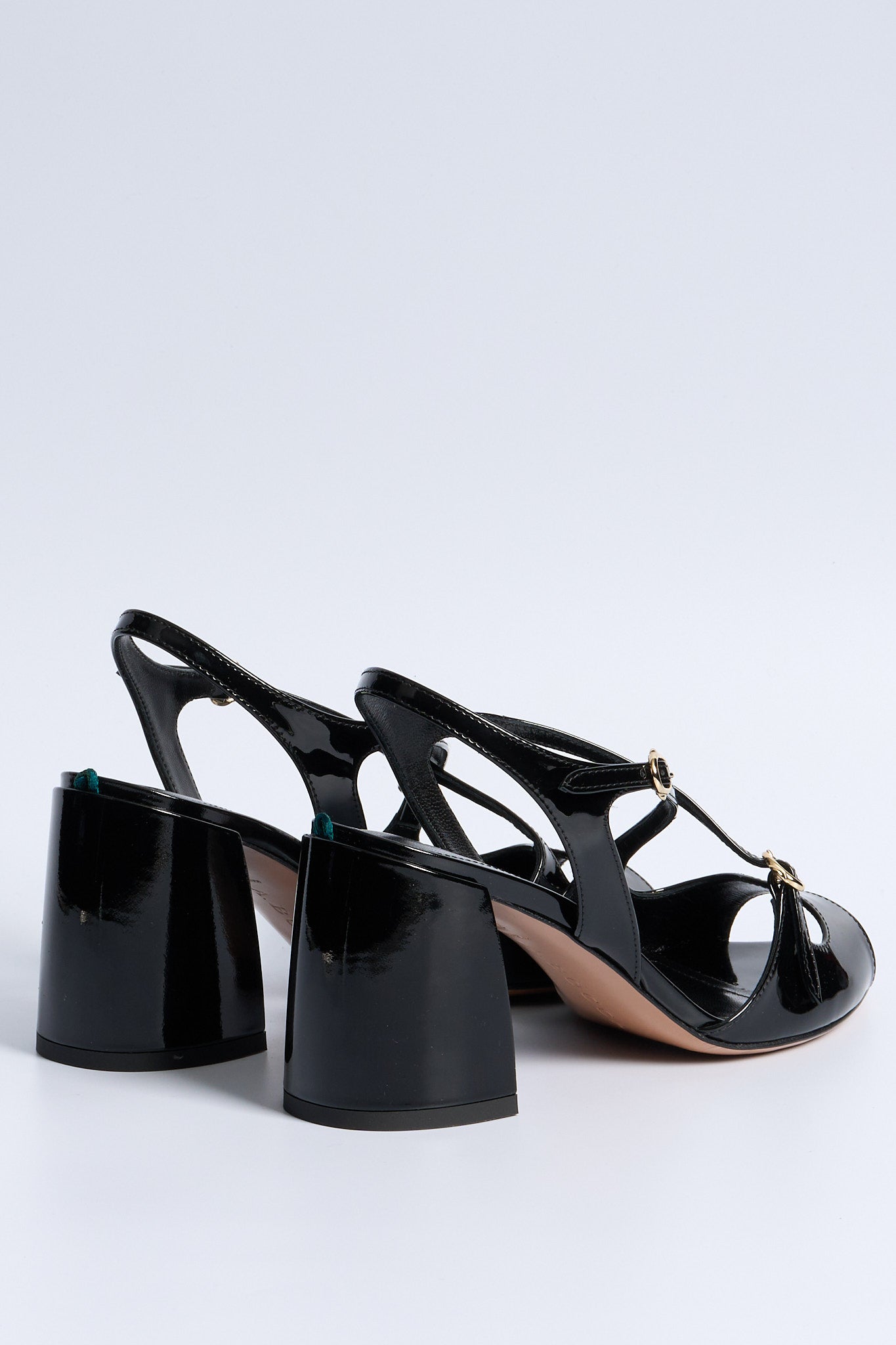 A.bocca Sandalo Tacco Nero Donna-4