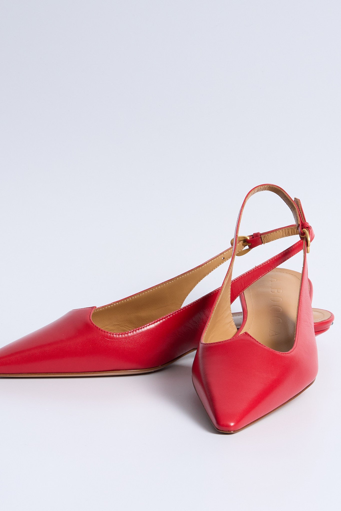 A.bocca Slingback Bassa Rosso Donna-7