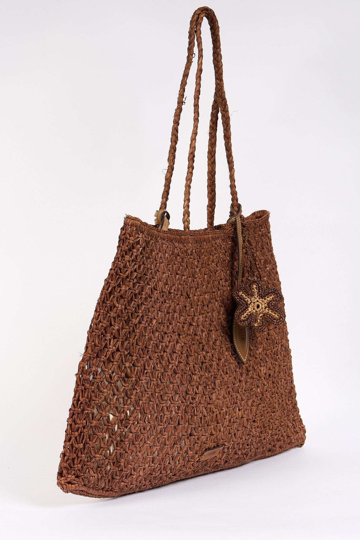 Afar Borsa Brigit in Rafia Cuoio Donna-5