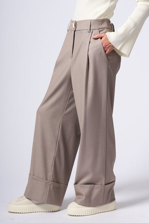 Akep Pantalone Grigio Donna-2