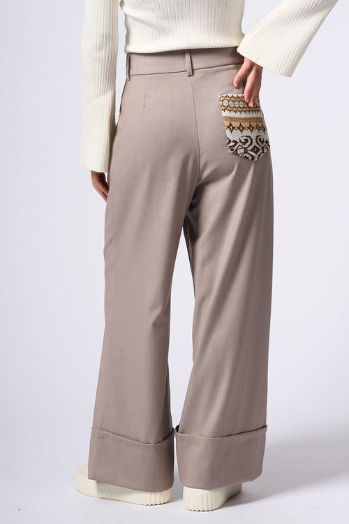 Akep Pantalone Grigio Donna