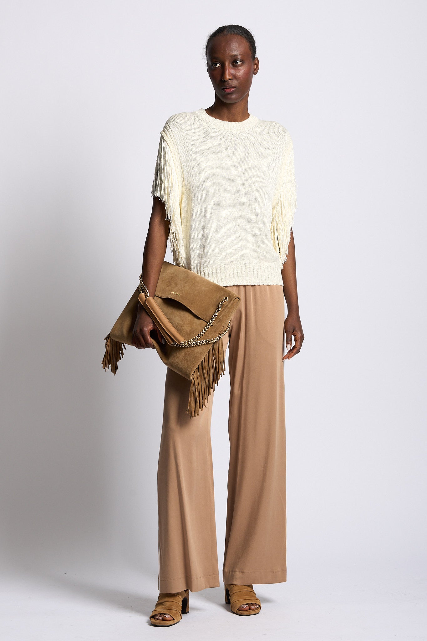 Akep Pantaloni Jogging Nocciola Donna-3