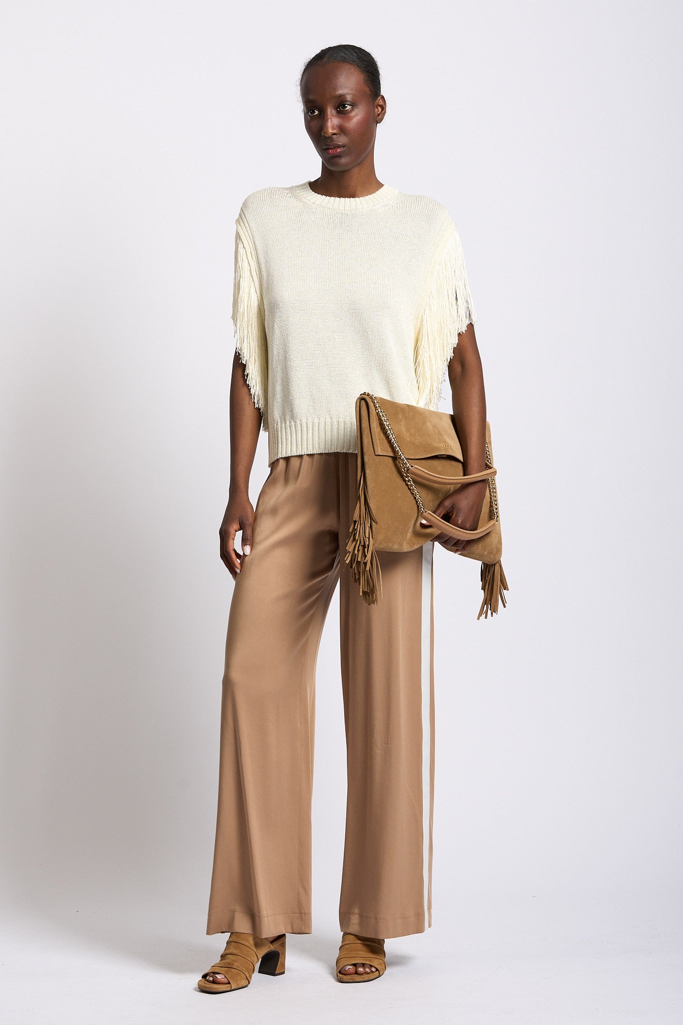 Akep Pantaloni Jogging Nocciola Donna-7
