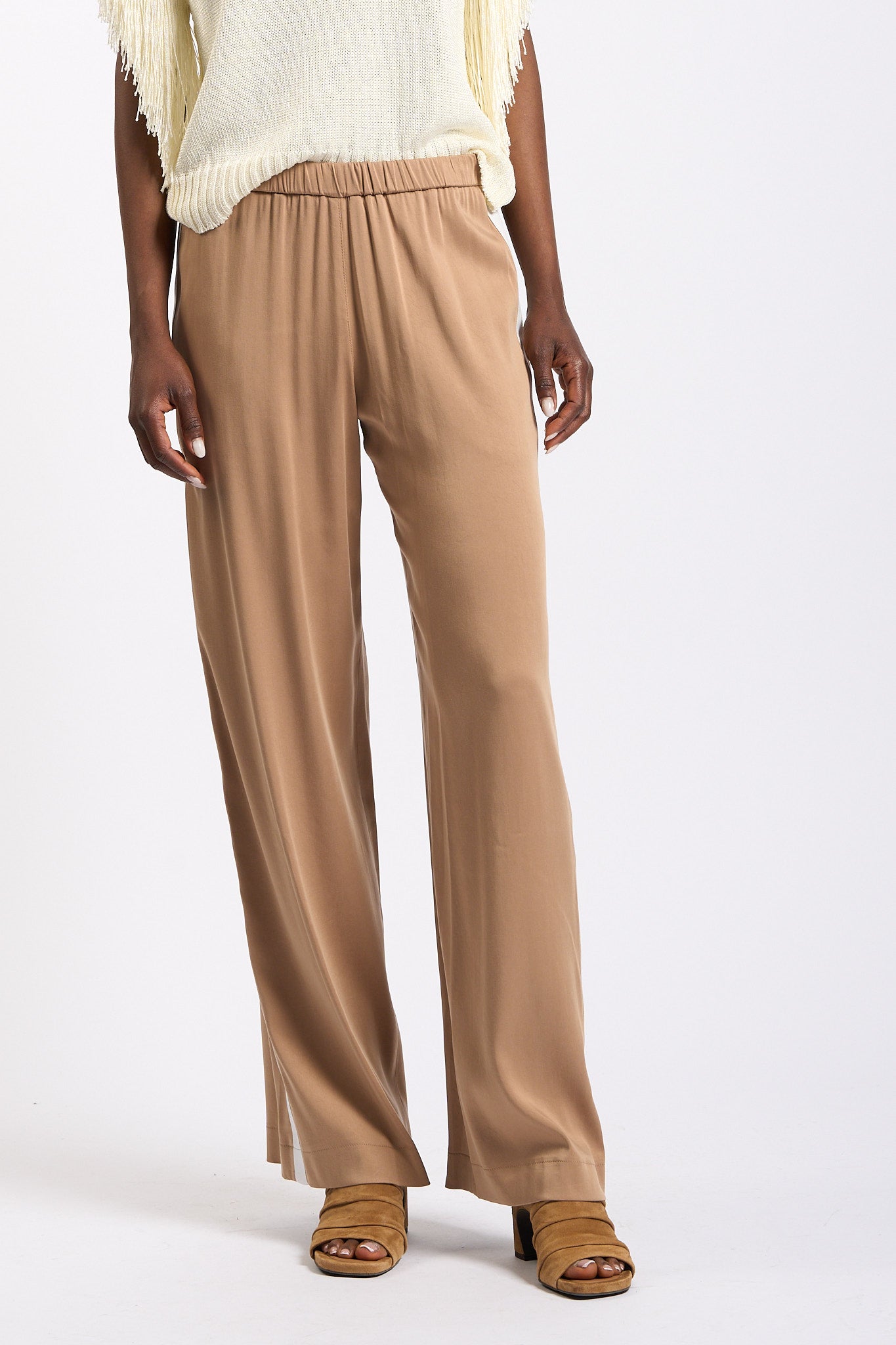 Akep Pantaloni Jogging Nocciola Donna-4