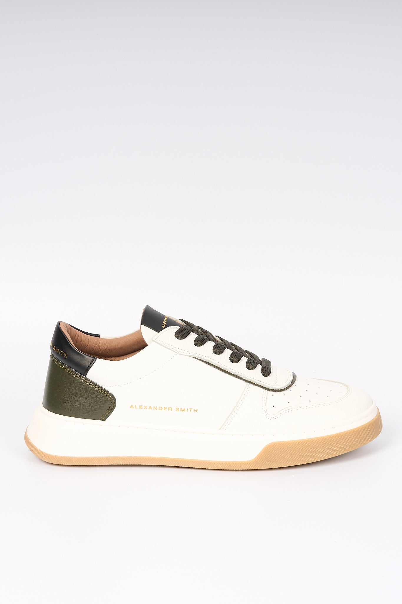 Alexander Smith Sneaker Harrow Bianco/Verde Uomo-1