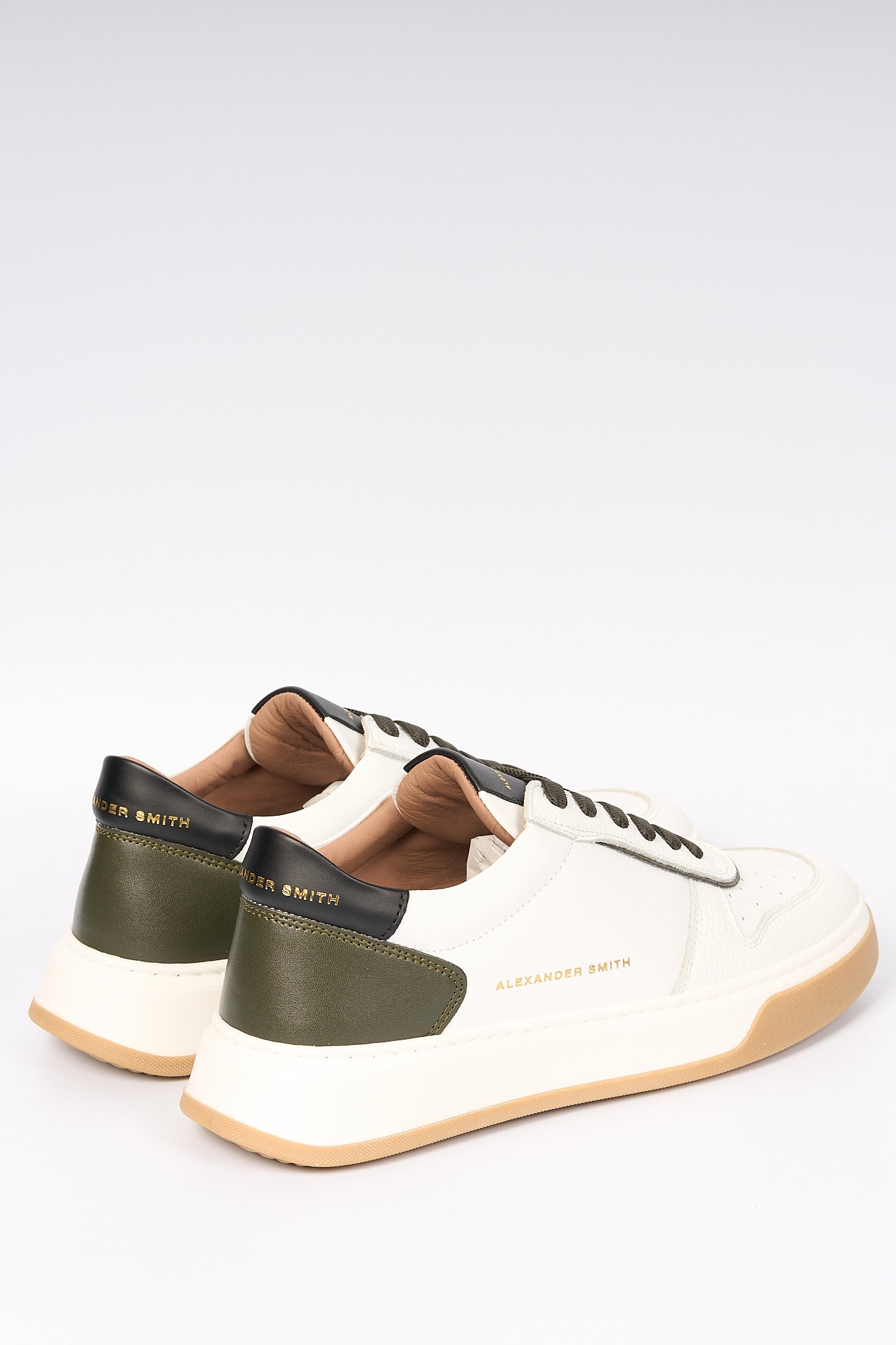 Alexander Smith Sneaker Harrow Bianco/Verde Uomo-3