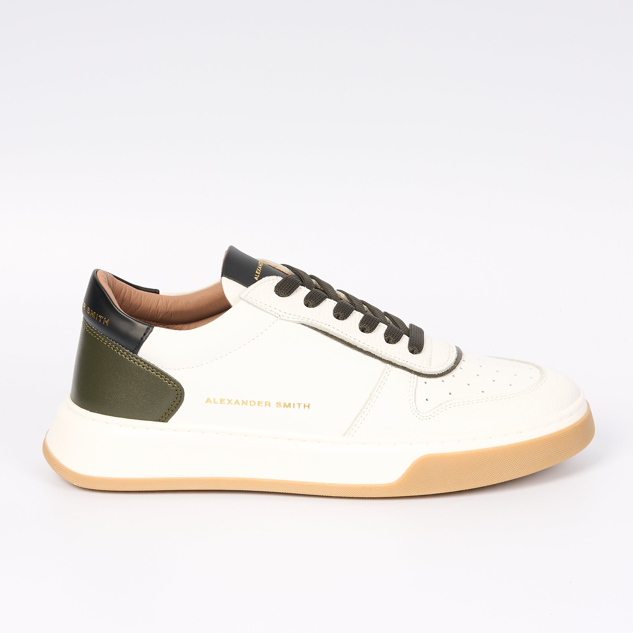 Alexander Smith Sneaker Harrow Bianco/Verde Uomo-7