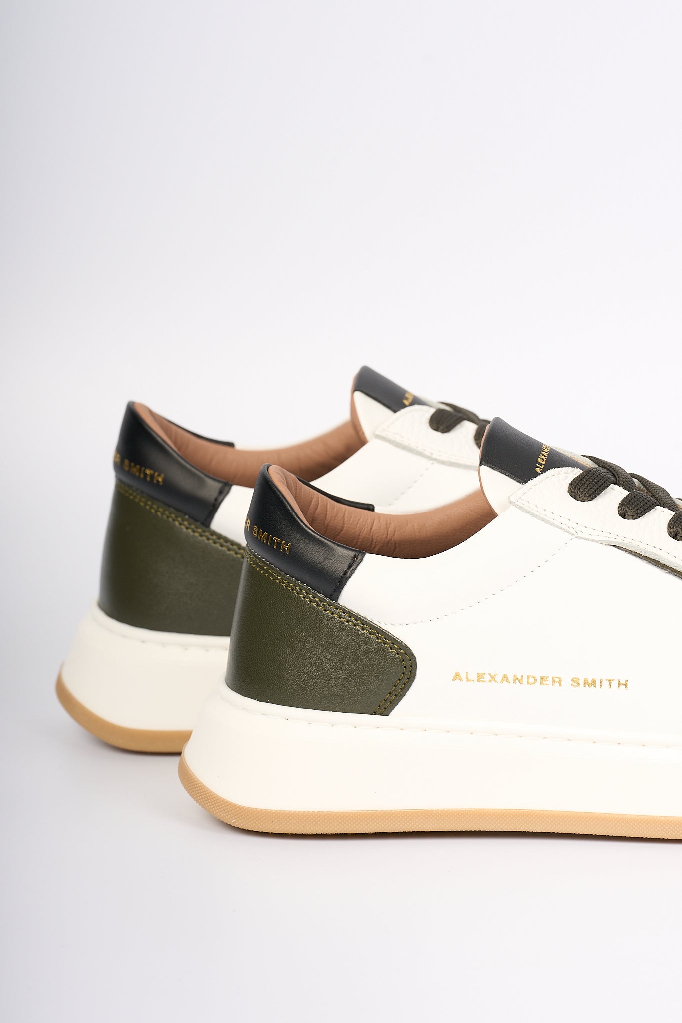 Alexander Smith Sneaker Harrow Bianco/Verde Uomo-6