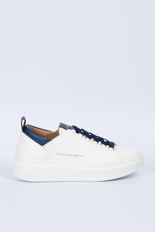 Alexander Smith Sneaker Wembley Bianco/Blu Uomo