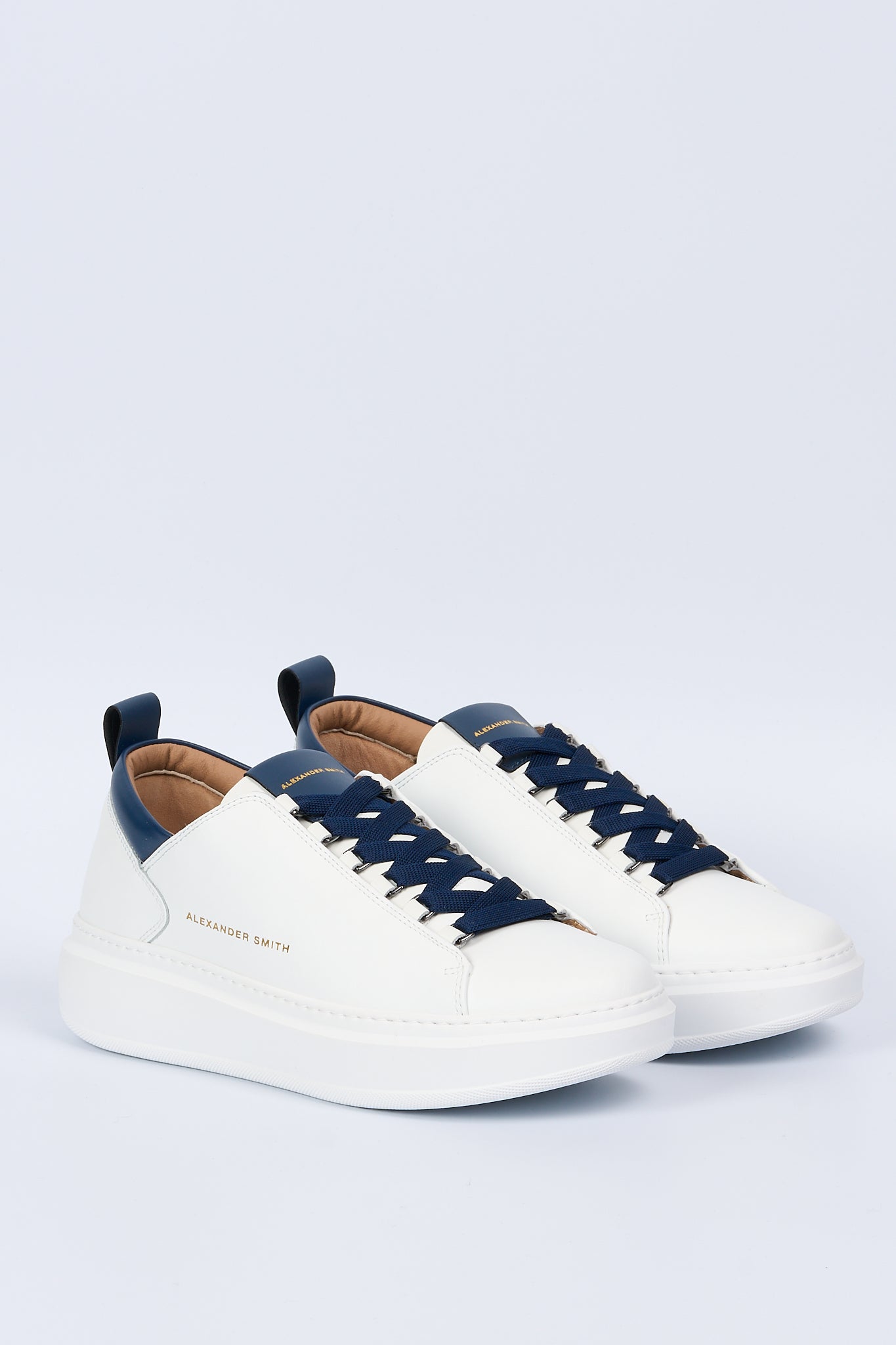 Alexander Smith Sneaker Wembley Bianco/Blu Uomo-3