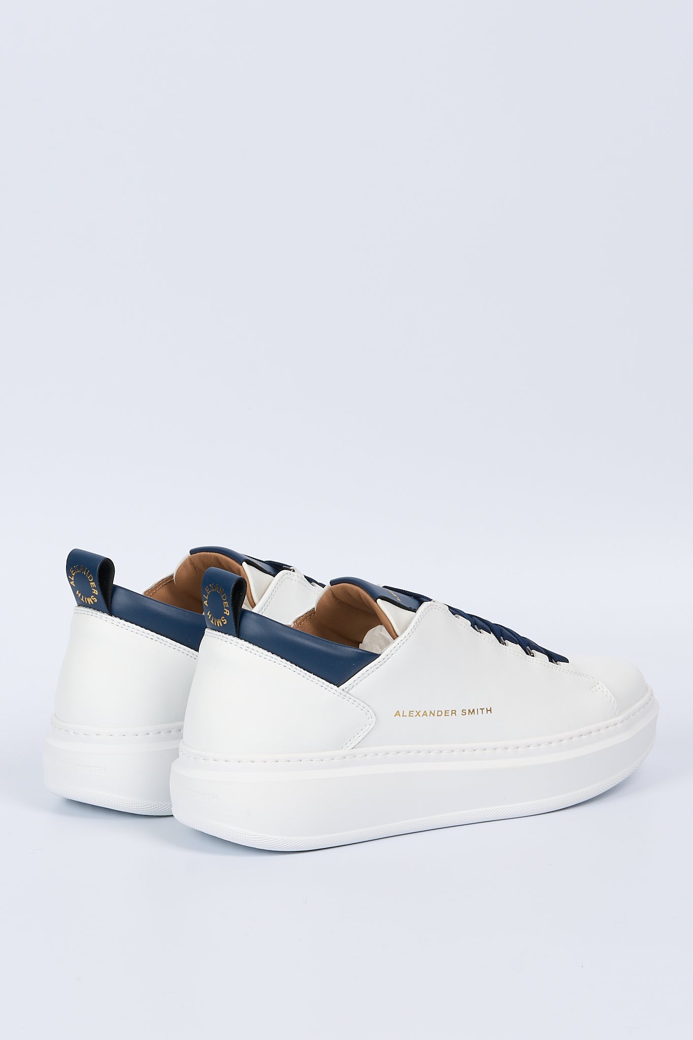 Alexander Smith Sneaker Wembley Bianco/Blu Uomo-4