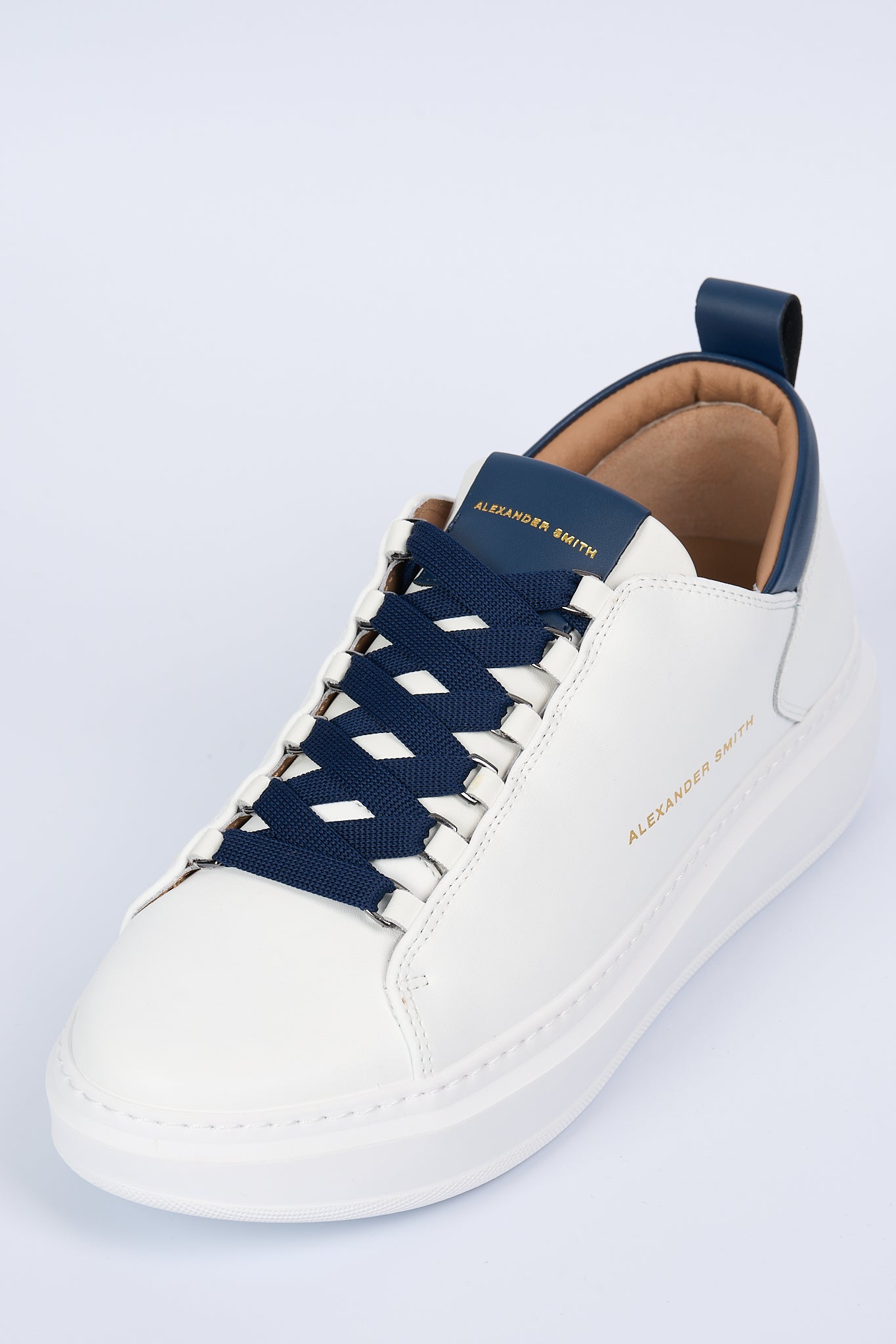 Alexander Smith Sneaker Wembley Bianco/Blu Uomo-5