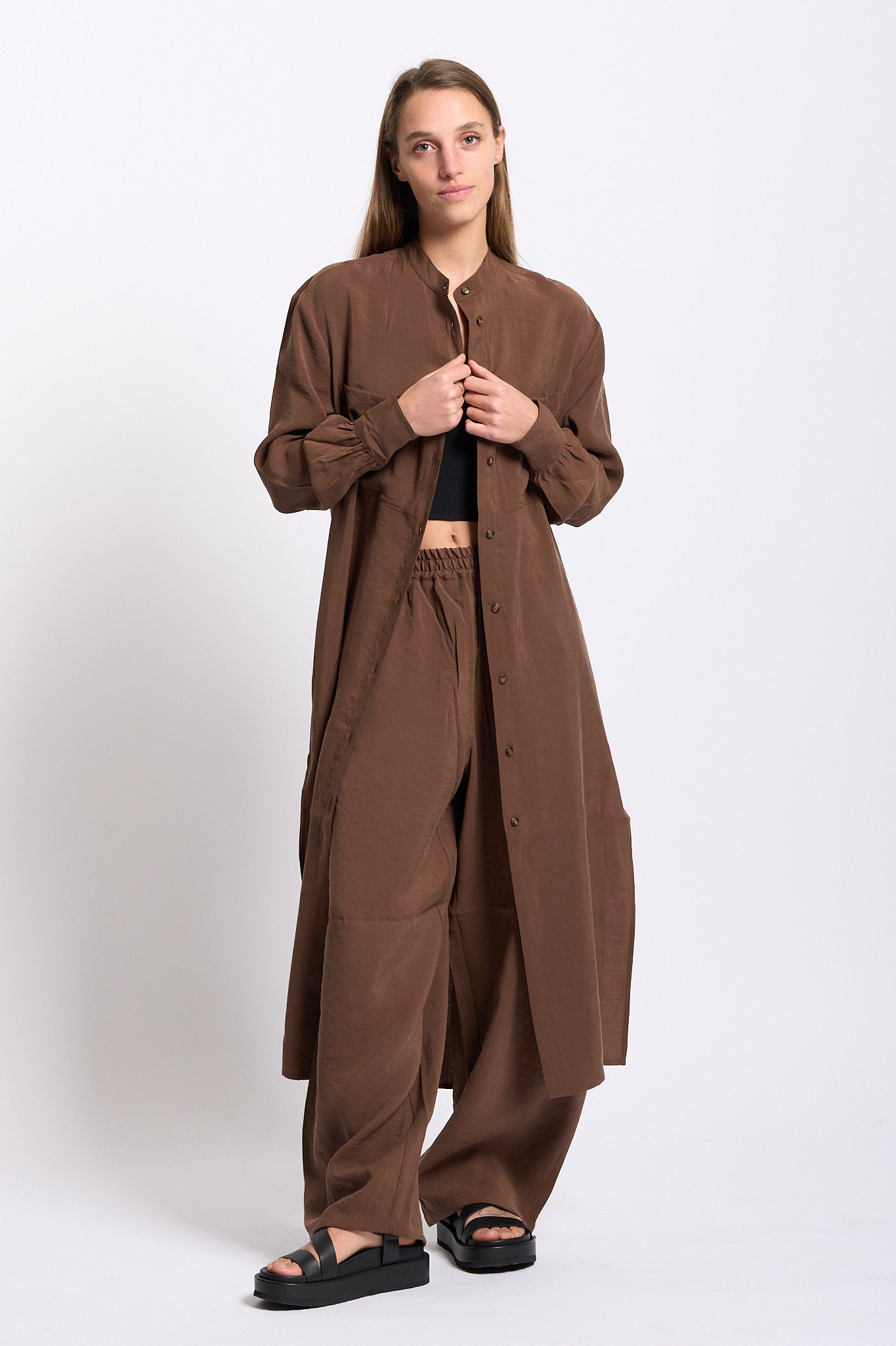 Alpha Chemiser Modal Cioccolato Donna-1