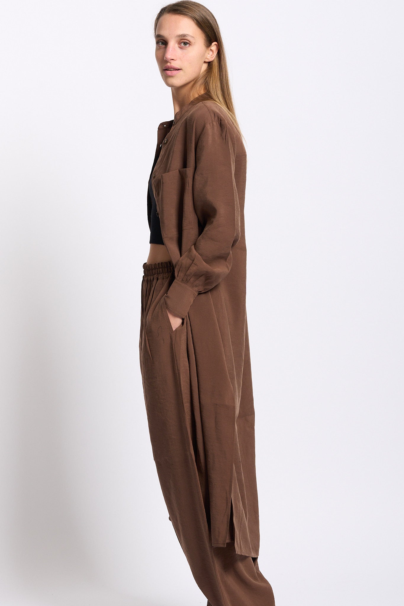 Alpha Chemiser Modal Cioccolato Donna-4