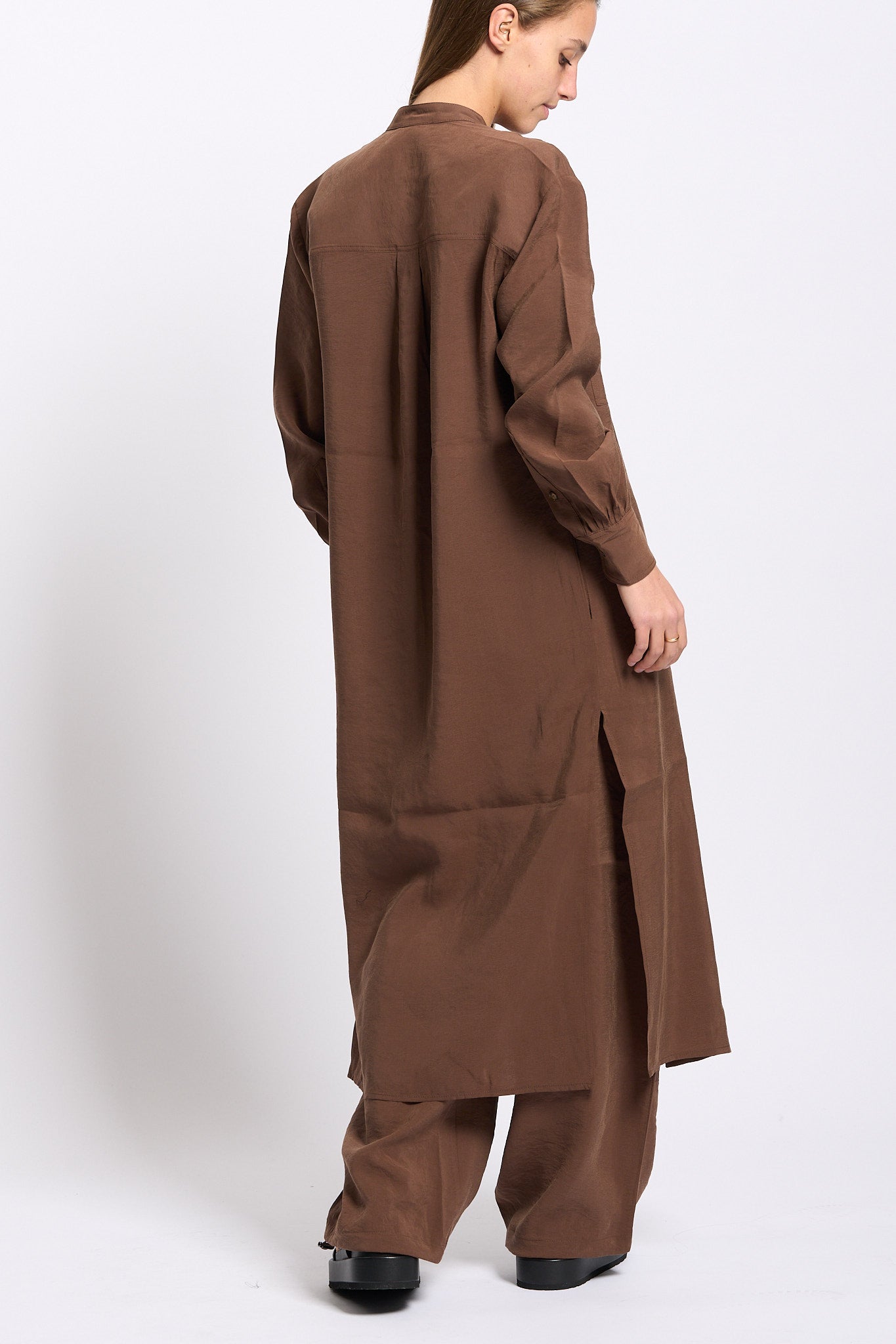 Alpha Chemiser Modal Cioccolato Donna-5