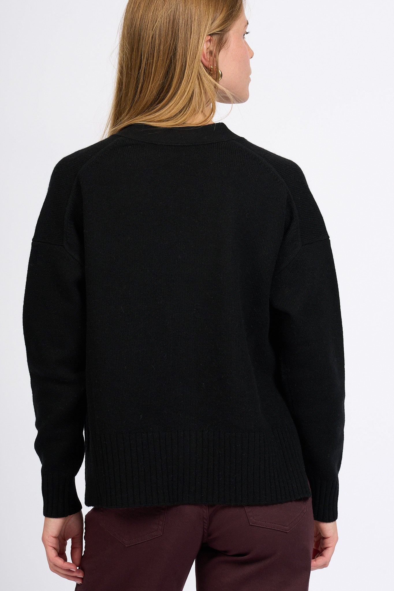 Alpha Cardigan Nero Donna-4