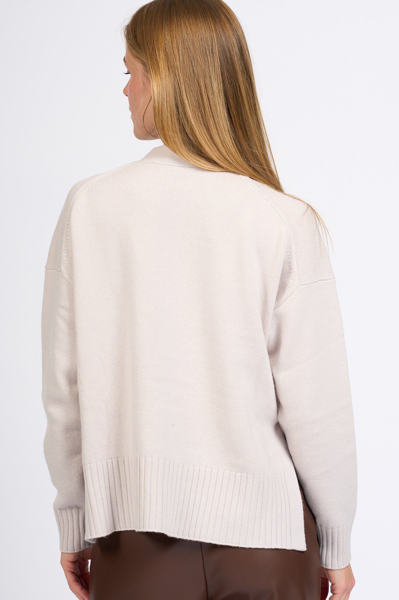 Alpha Cardigan Stucco Donna-6