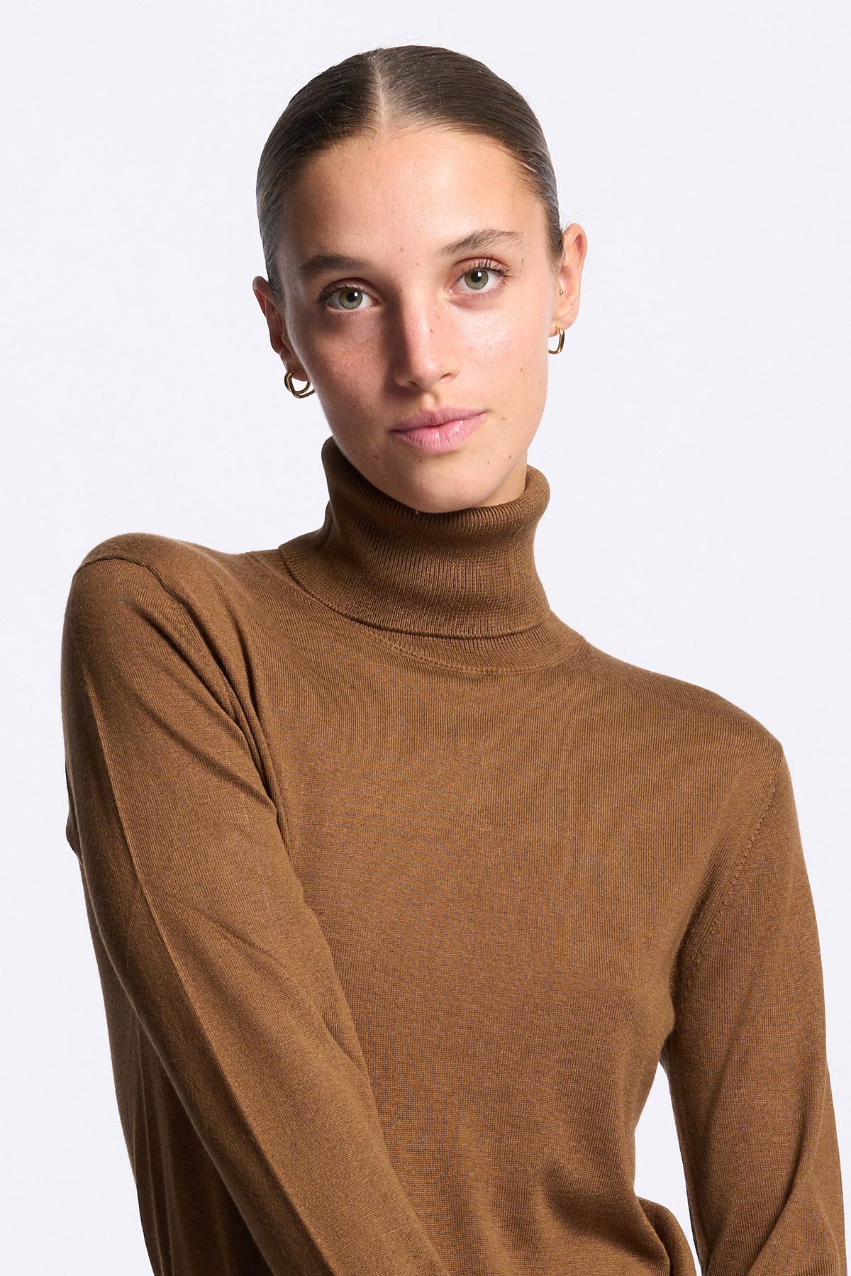 Alpha Dolcevita Seta Cashmere Donna color Tabacco-6