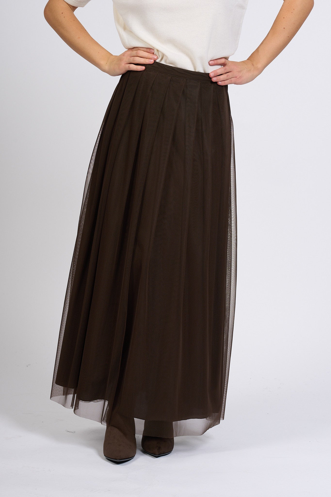 Alpha Gonna Tulle Moro Donna-6