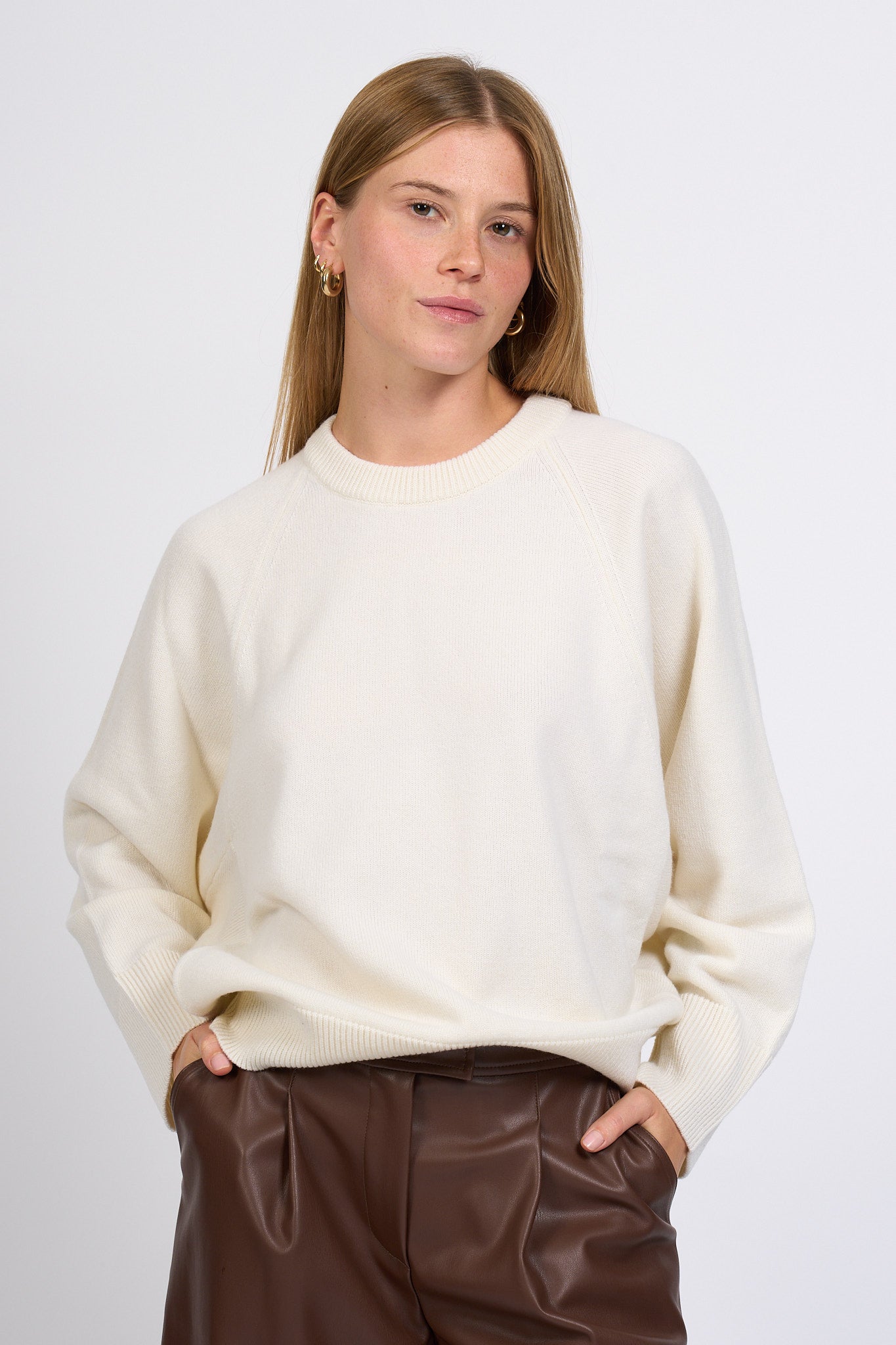 Alpha Maglia Over Latte Donna-4