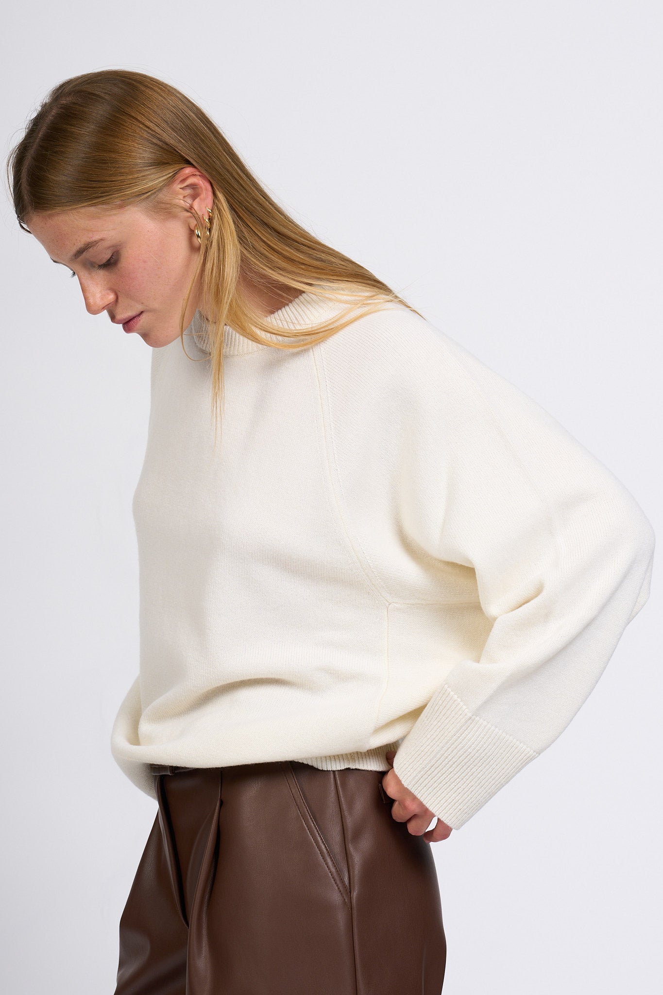 Alpha Maglia Over Latte Donna-6