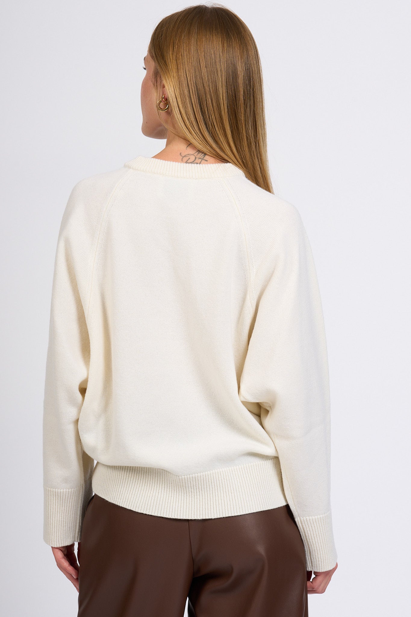 Alpha Maglia Over Latte Donna-7