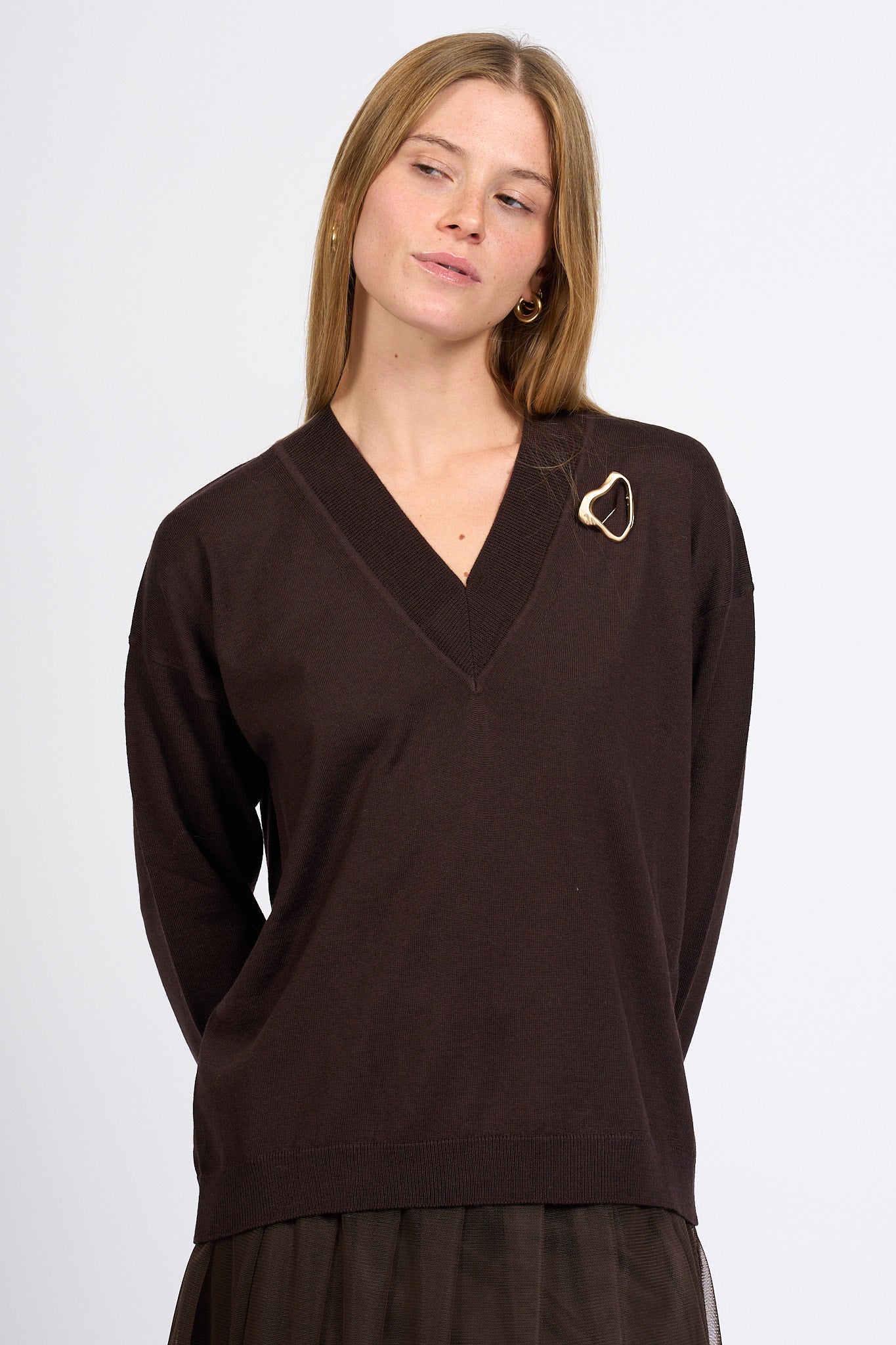 Alpha Maglia V Moro Donna-3
